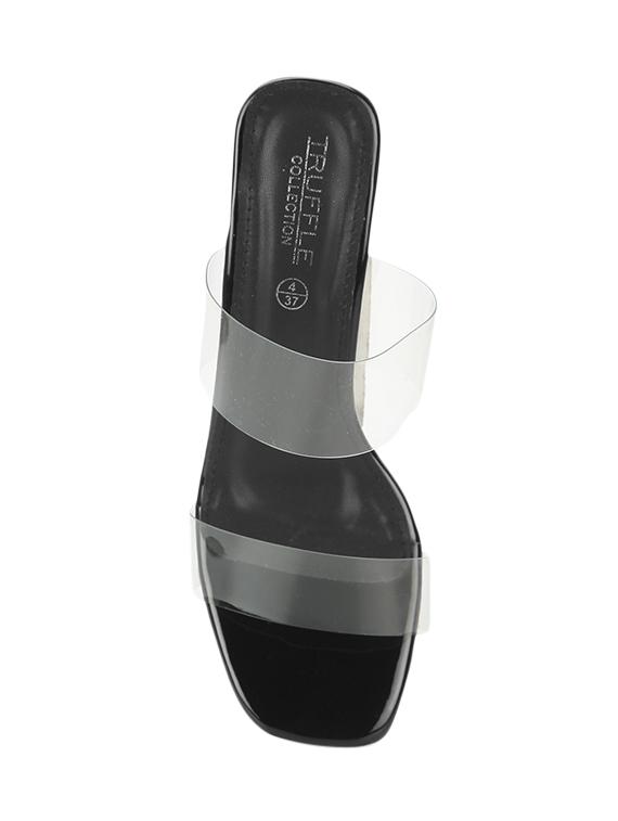 black pu mules sandals - 17300145 - Zoom Image - 4