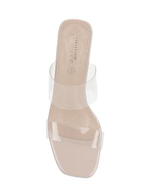 nude patent mules sandals - 17300146 - Standard Image - 4