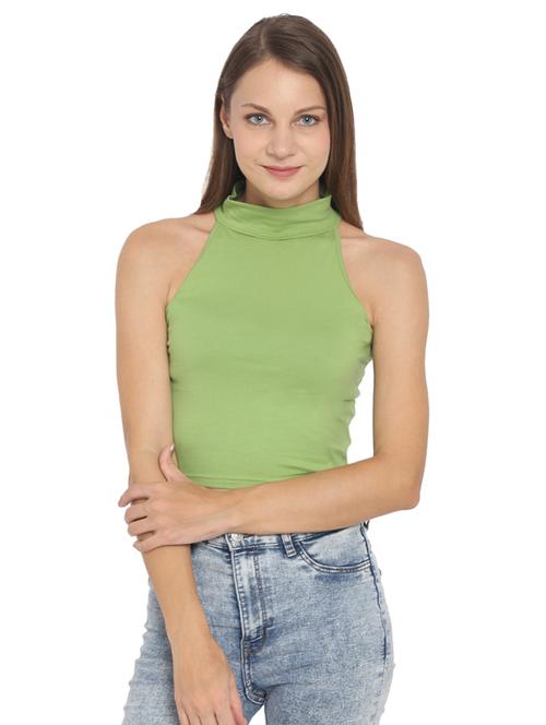 halter neck crop top - 17300182 - Standard Image - 1