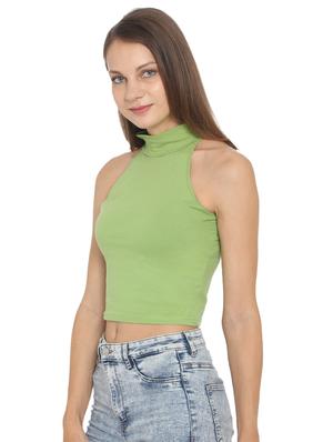 halter neck crop top - 17300182 - Standard Image - 2