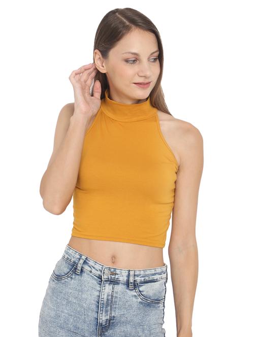halter neck crop top - 17300183 - Standard Image - 1