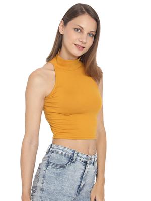 halter neck crop top - 17300183 - Standard Image - 2