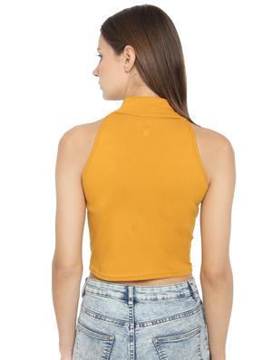 halter neck crop top - 17300183 - Standard Image - 3