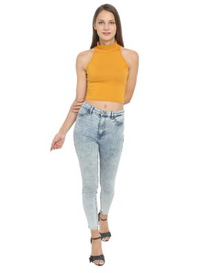 halter neck crop top - 17300183 - Standard Image - 4