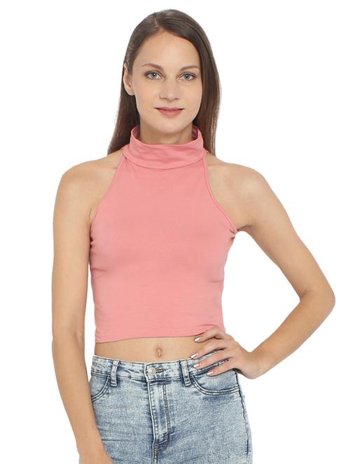 halter neck crop top - 17300185 - Standard Image - 1
