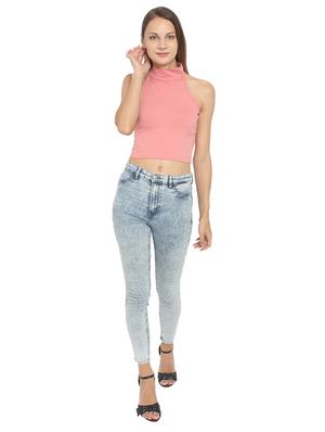 halter neck crop top - 17300185 - Standard Image - 4