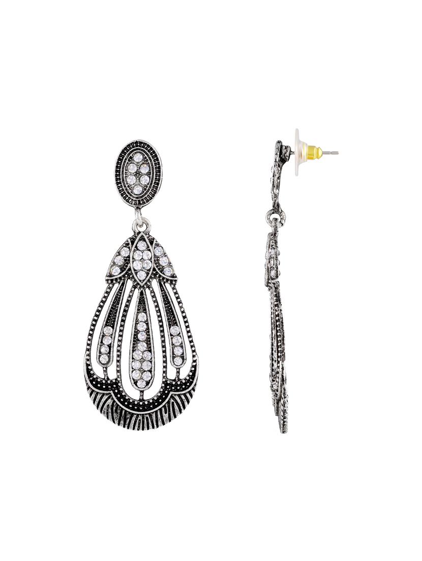 gold zinc drop earring - 17300192 - Zoom Image - 5