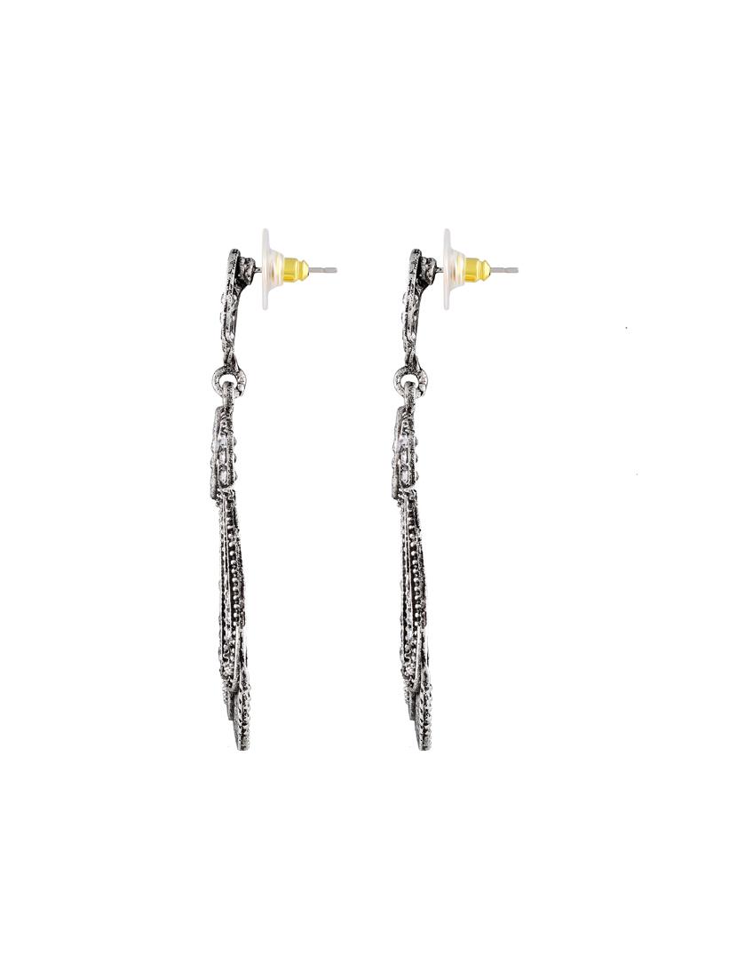 gold zinc drop earring - 17300192 - Zoom Image - 6