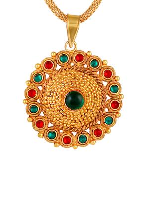 multi colored metal pendants and earring - 17300293 - Standard Image - 2