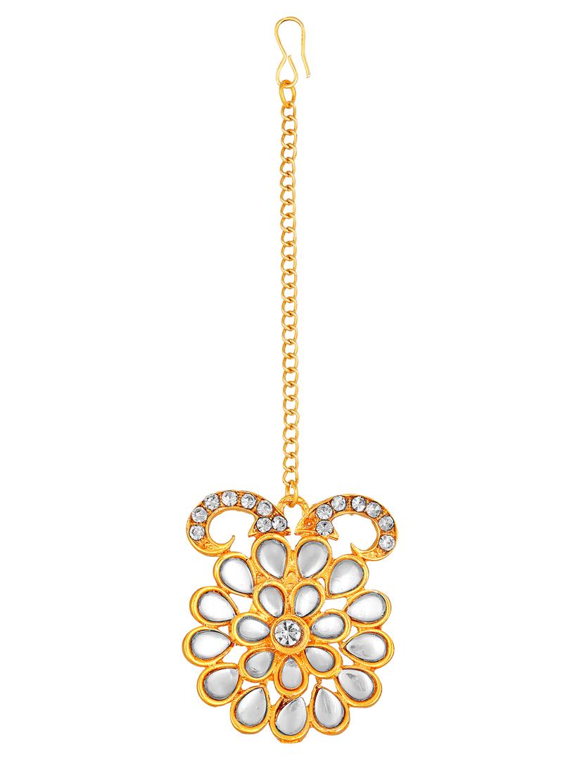 gold brass necklaces and earring - 17300312 - Zoom Image - 4