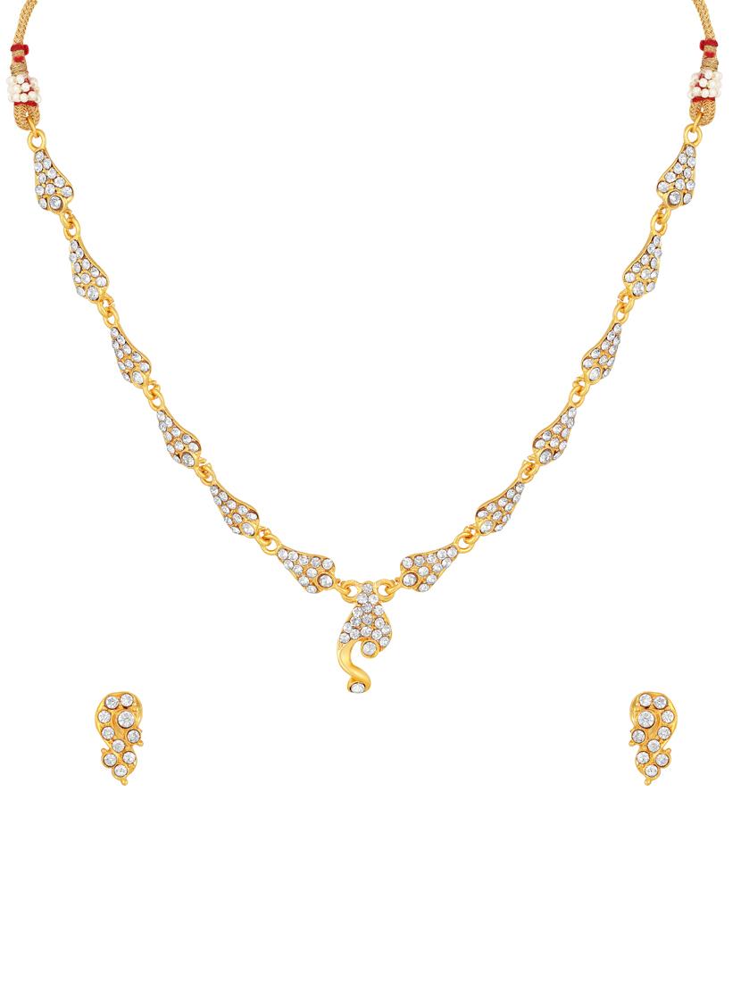 gold zinc necklaces and earring - 17300326 - Zoom Image - 1