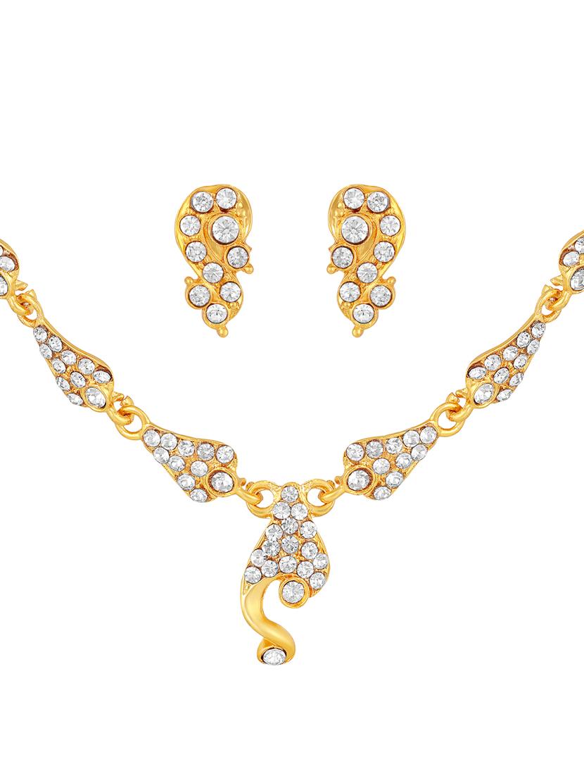 gold zinc necklaces and earring - 17300326 - Zoom Image - 3