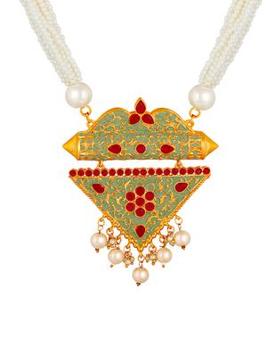 multi colored metal necklaces and earring - 17300338 - Standard Image - 3