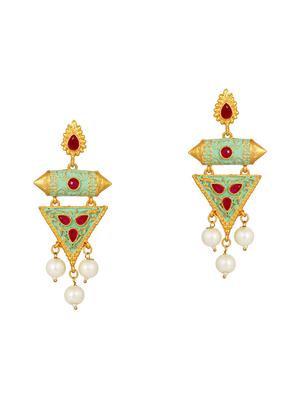 multi colored metal necklaces and earring - 17300338 - Standard Image - 4