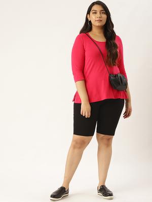 pocket detail solid shorts - 17300407 - Standard Image - 4