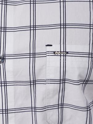 white checkered casual shirt - 17300428 - Standard Image - 4