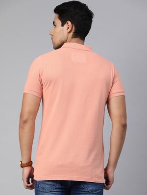 pink solid polo t-shirt - 17300473 - Standard Image - 3
