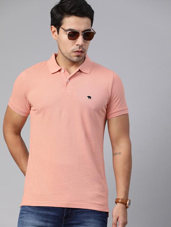 pink solid polo t-shirt - 17300473 - Zoom Image - 1