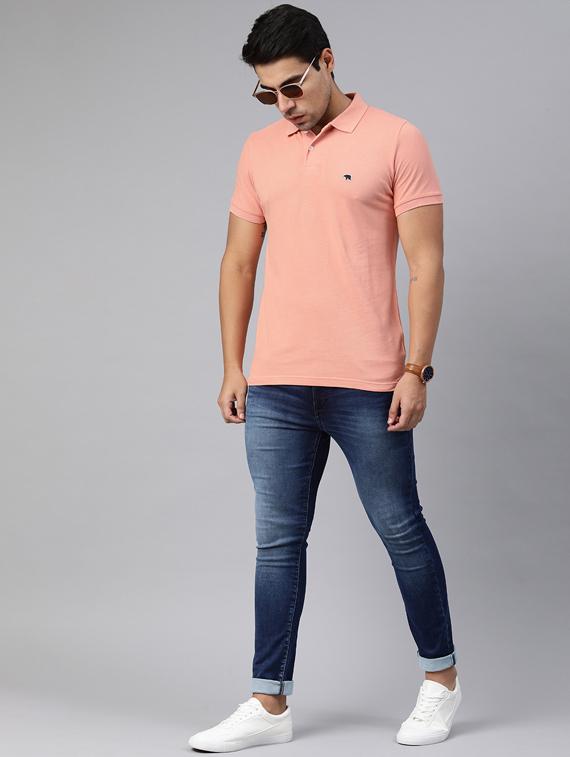 pink solid polo t-shirt - 17300473 - Zoom Image - 4