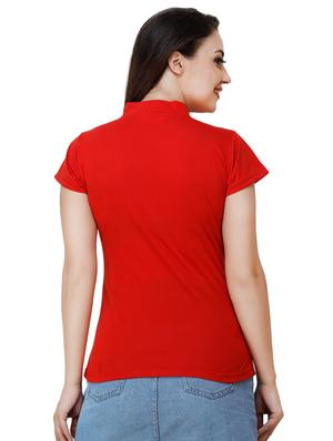 mock neck solid tee - 17300511 - Standard Image - 3