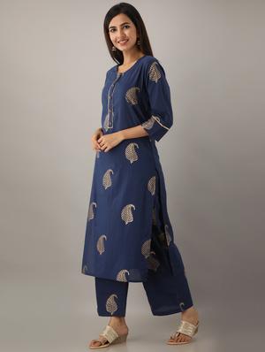 paisley kurta palazzo set - 17300529 - Standard Image - 2