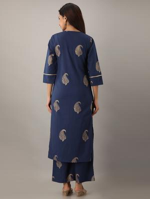paisley kurta palazzo set - 17300529 - Standard Image - 3