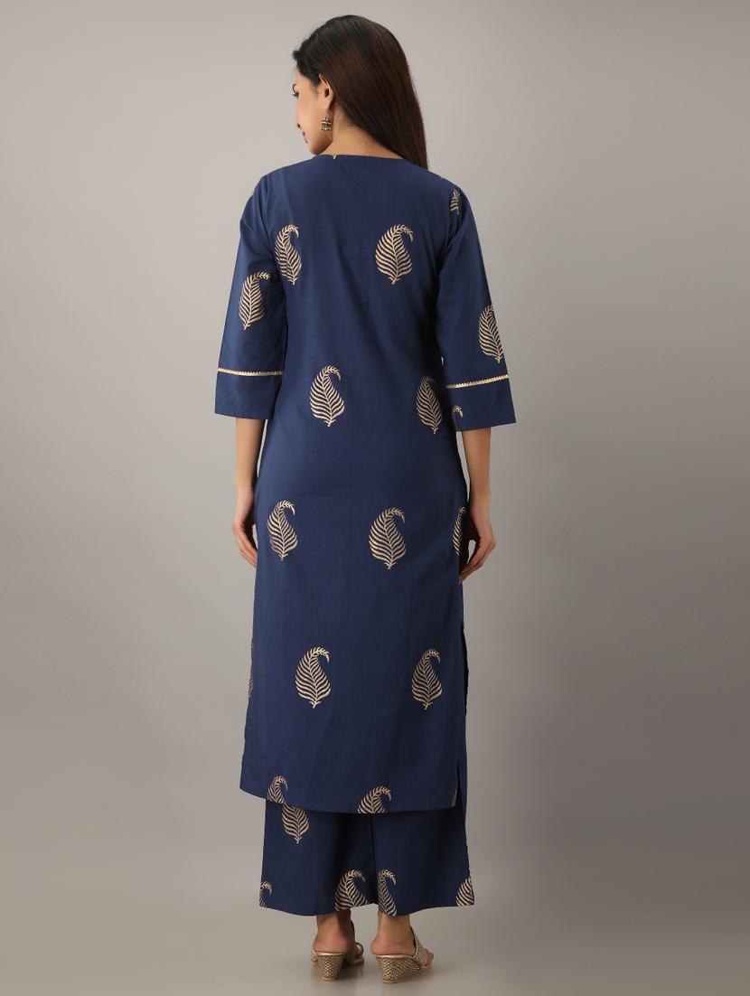 paisley kurta palazzo set - 17300529 - Zoom Image - 3