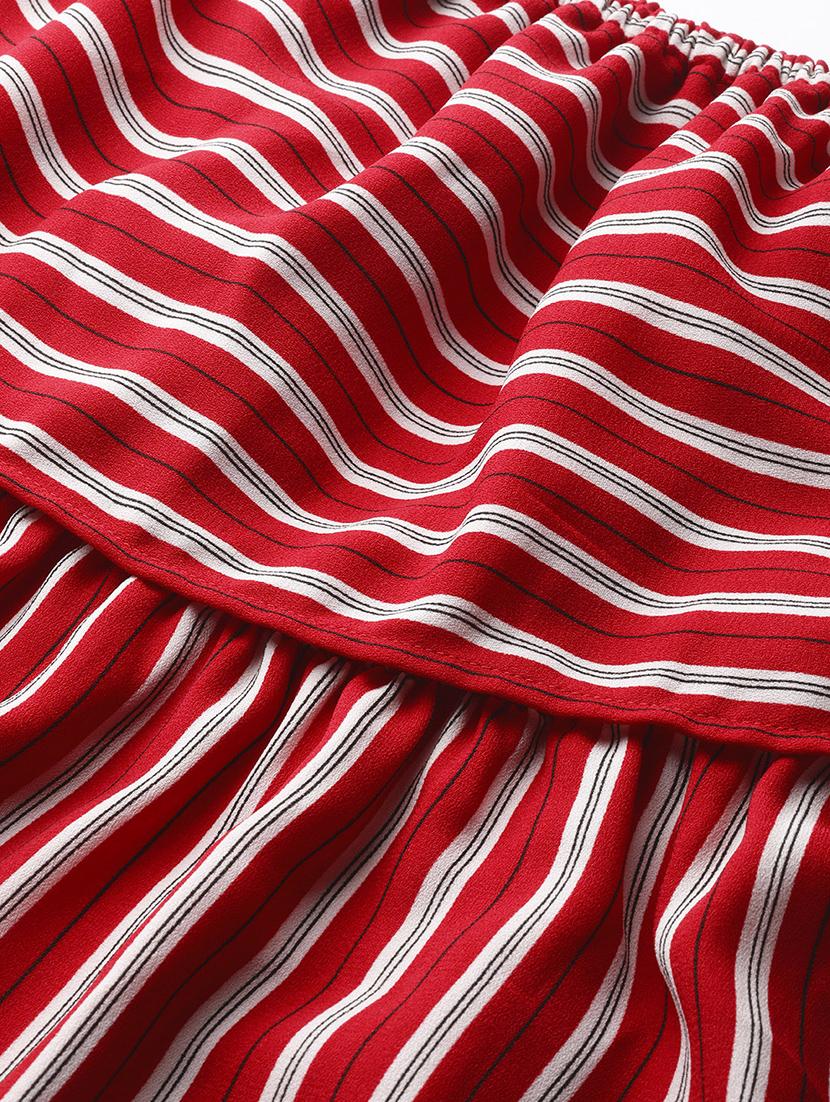 off shoulder striped dress - 17300585 - Zoom Image - 5
