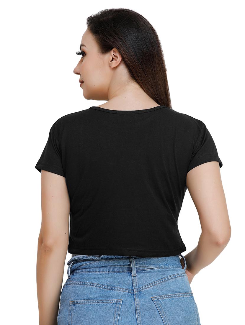 round neck crop top - 17300615 - Zoom Image - 3