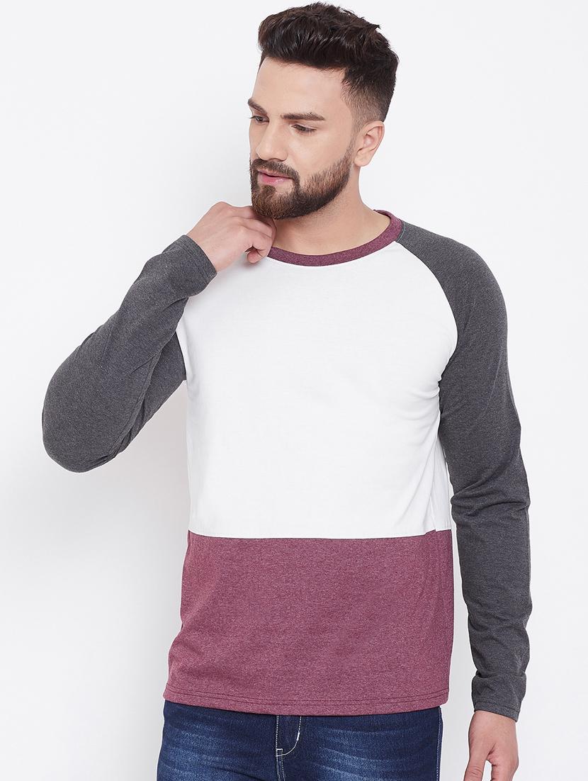 multi color block raglan t-shirts combo - 17300655 - Zoom Image - 2
