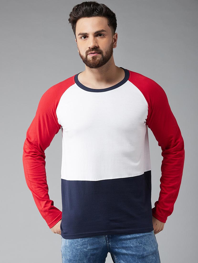 multi color block raglan t-shirts combo - 17300655 - Zoom Image - 4