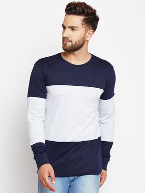 multi color block cut & sew t-shirt - 17300658 - Standard Image - 2