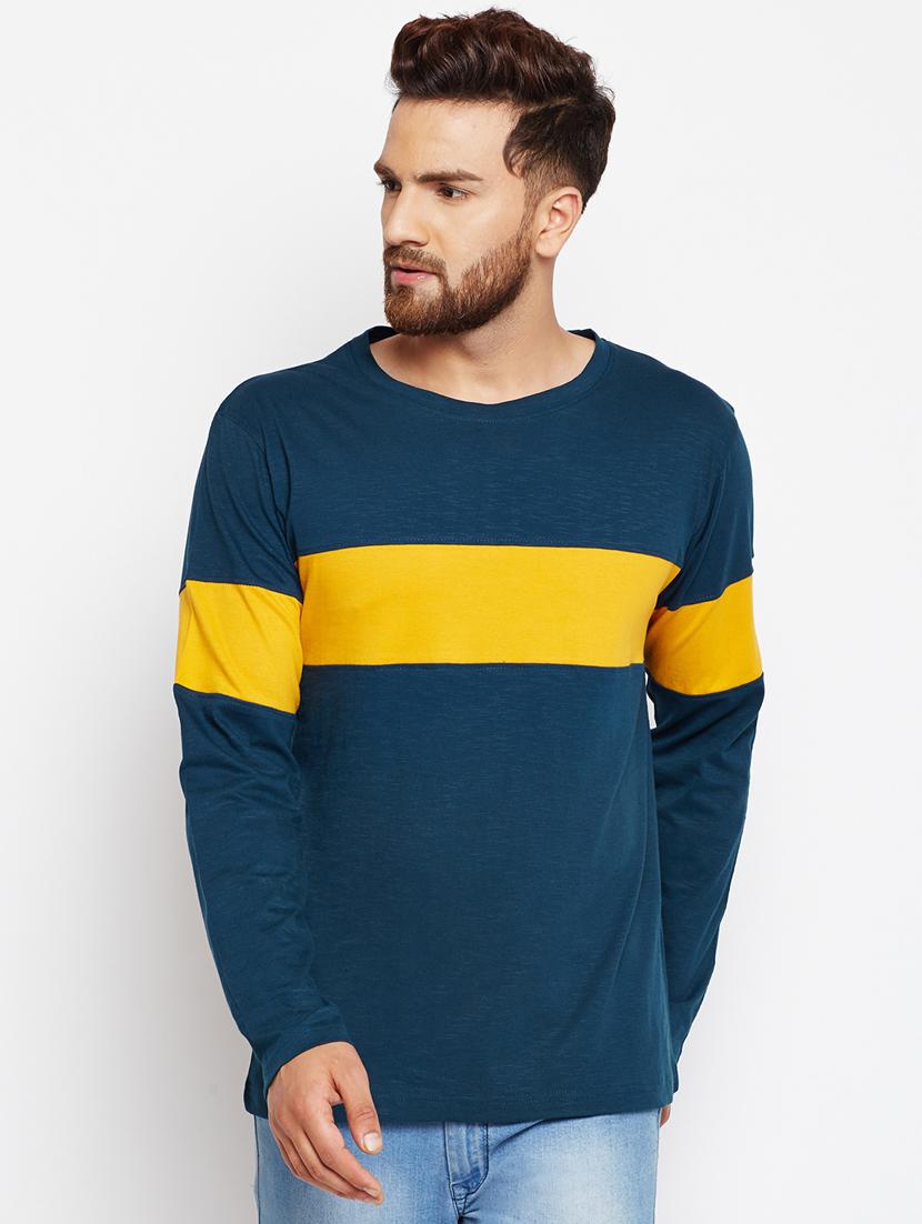 multi color block cut & sew t-shirt - 17300658 - Zoom Image - 4
