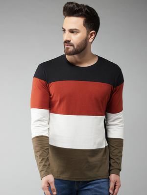multi color block cut & sew t-shirts combo - 17300663 - Standard Image - 4