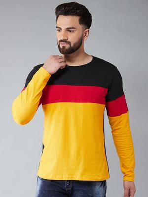 multi color block cut & sew t-shirts combo - 17300667 - Standard Image - 4
