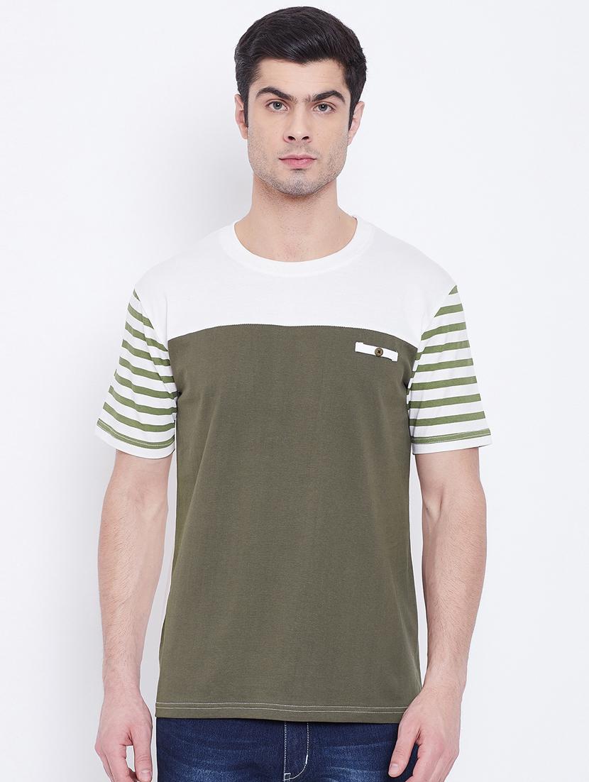 multicolored striped cut & sew t-shirts combo - 17300678 - Zoom Image - 2
