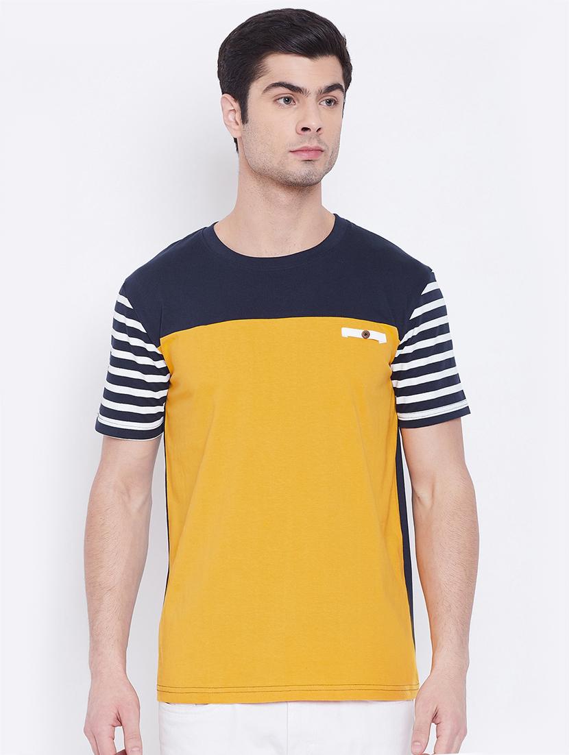 multicolored striped cut & sew t-shirts combo - 17300678 - Zoom Image - 4