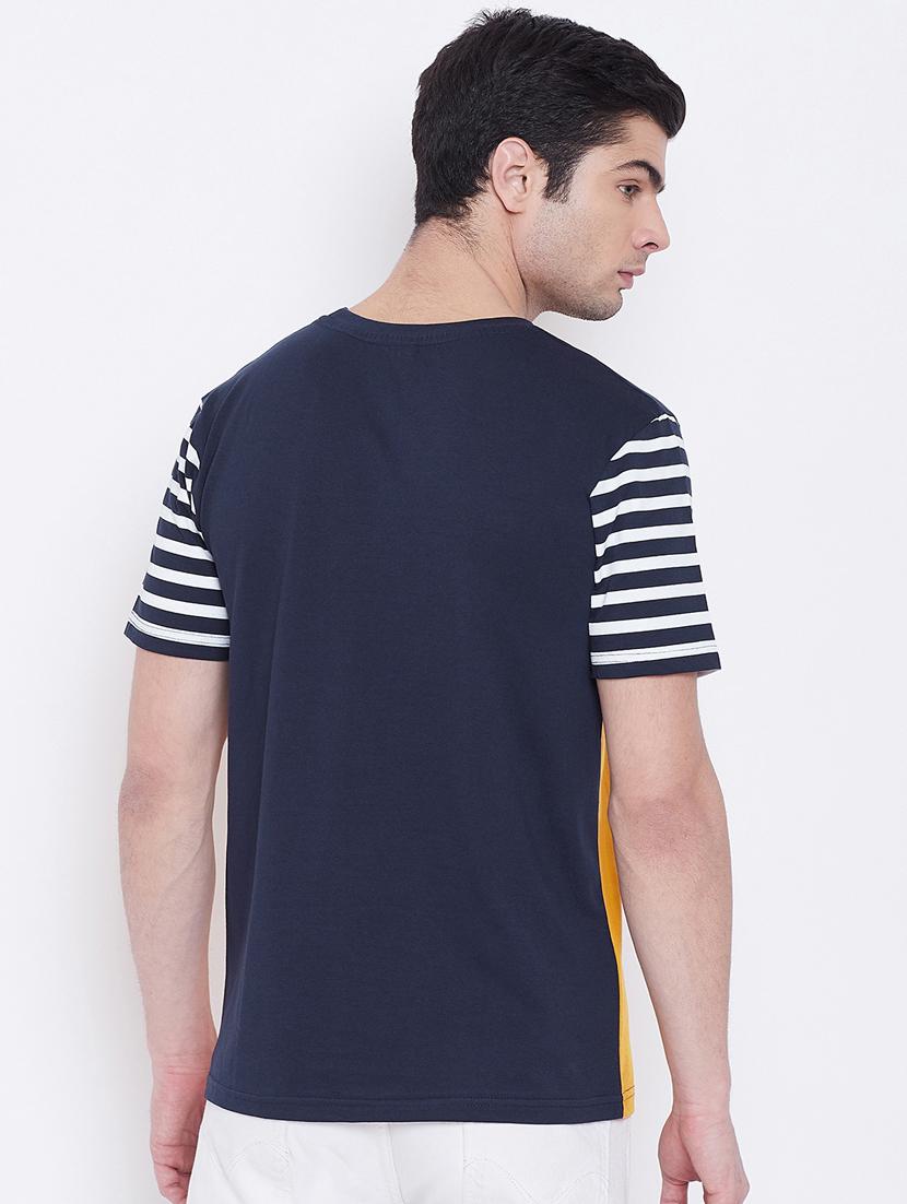 multicolored striped cut & sew t-shirts combo - 17300678 - Zoom Image - 5