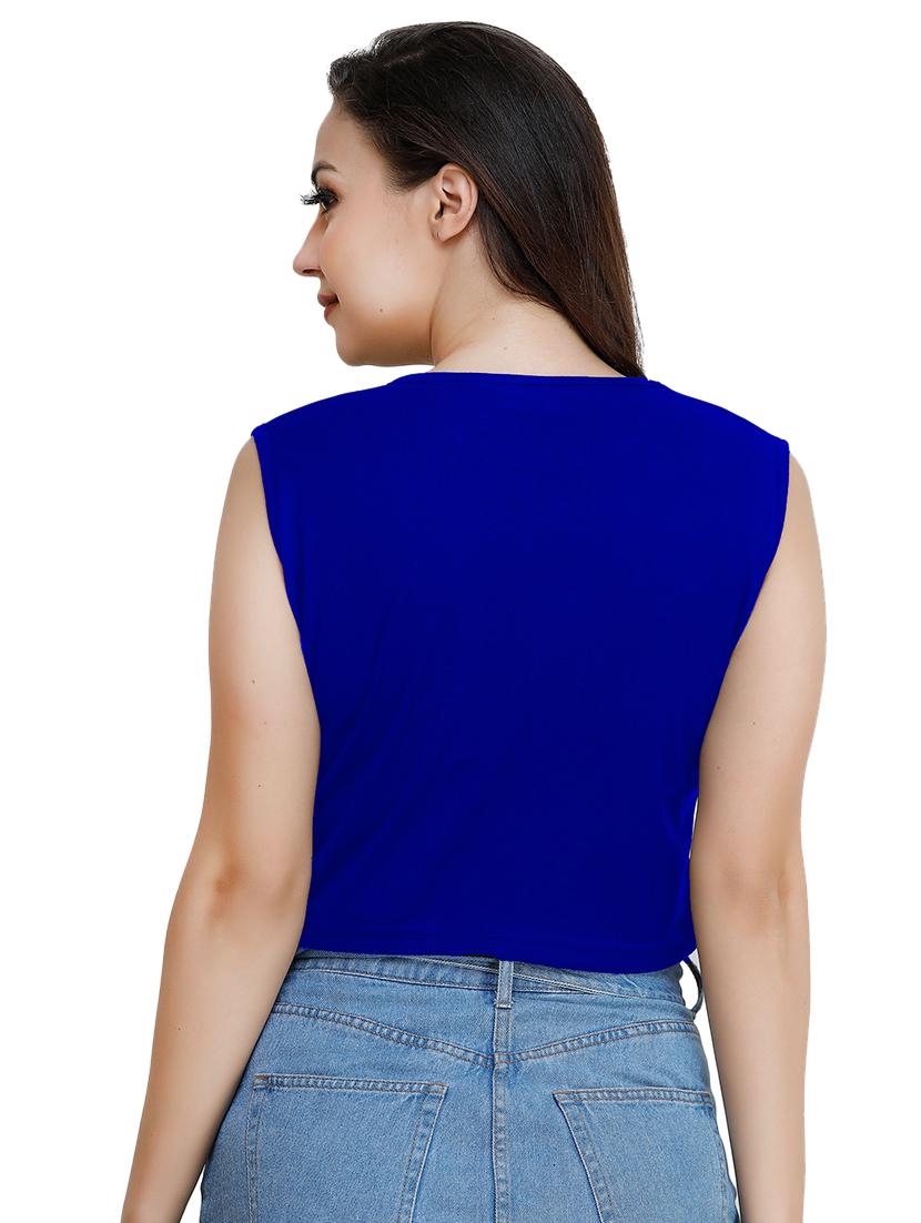 round neck crop tee - 17320185 - Zoom Image - 2
