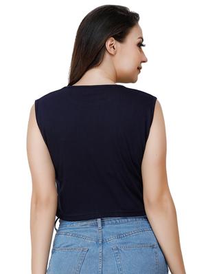 round neck crop tee - 17320192 - Standard Image - 3