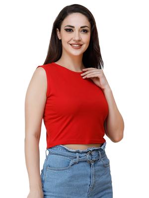 round neck crop tee - 17320194 - Standard Image - 2