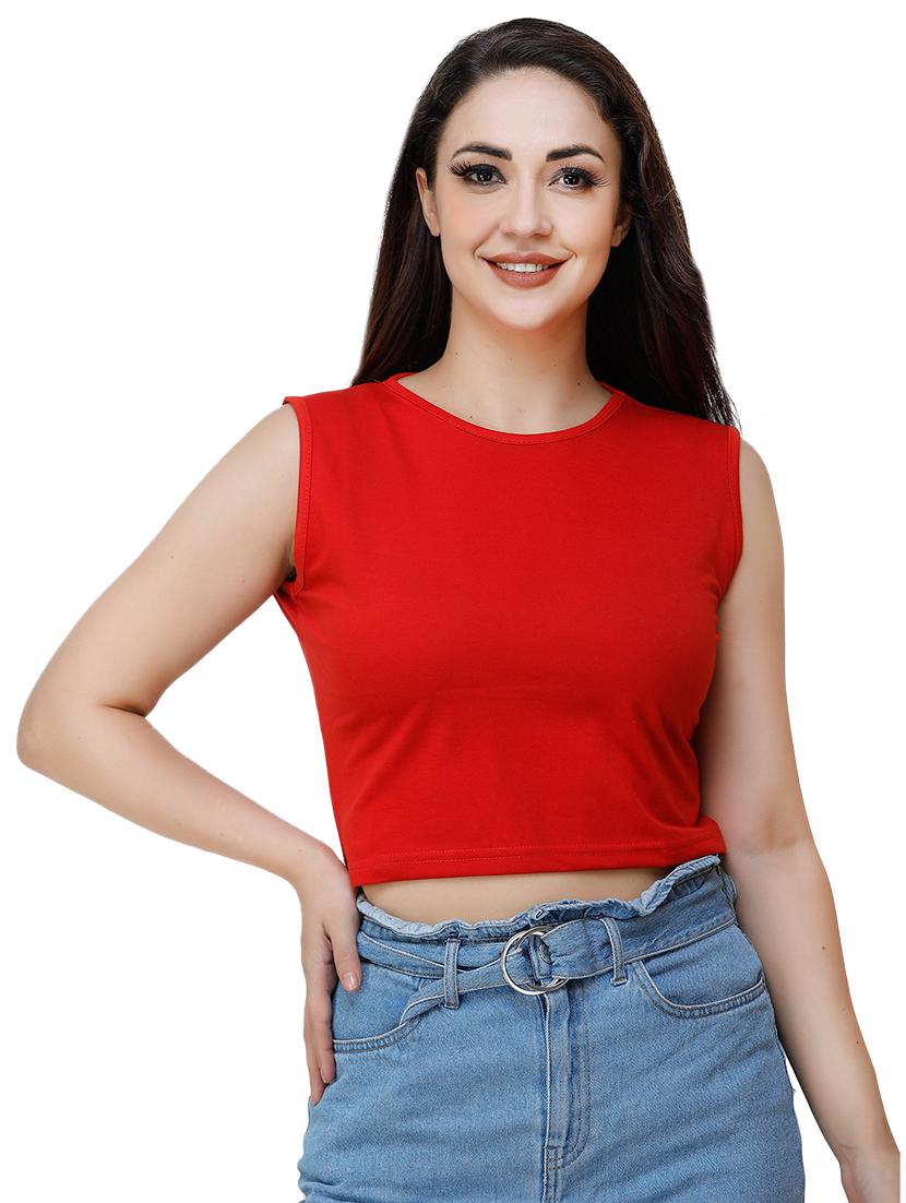 round neck crop tee - 17320194 - Zoom Image - 1