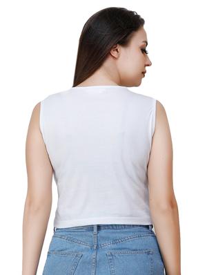 round neck crop tee - 17320198 - Standard Image - 3