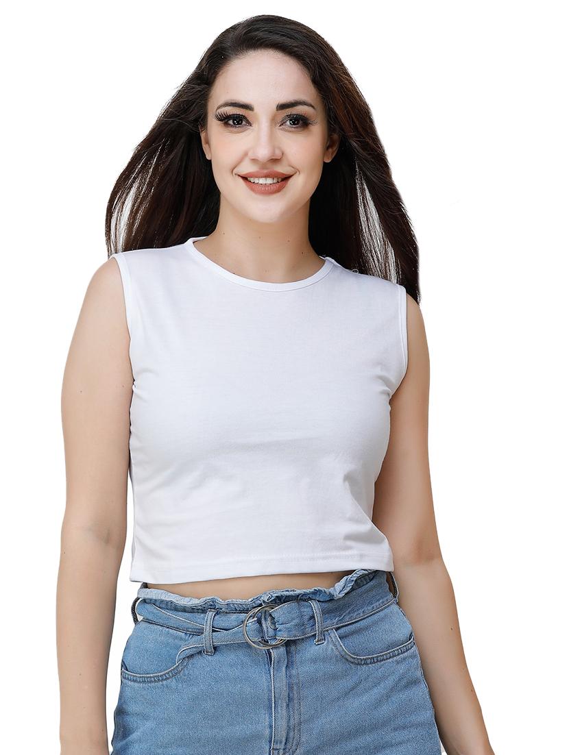 round neck crop tee - 17320198 - Zoom Image - 1