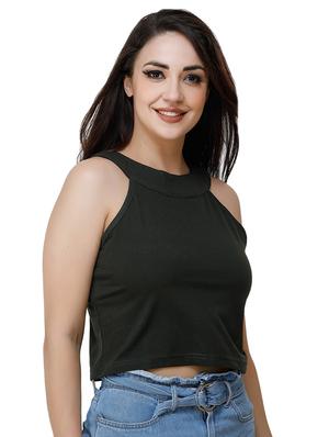 halter neck crop top - 17324084 - Standard Image - 2