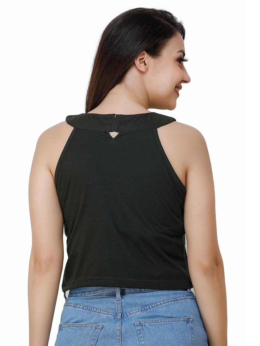 halter neck crop top - 17324084 - Zoom Image - 3