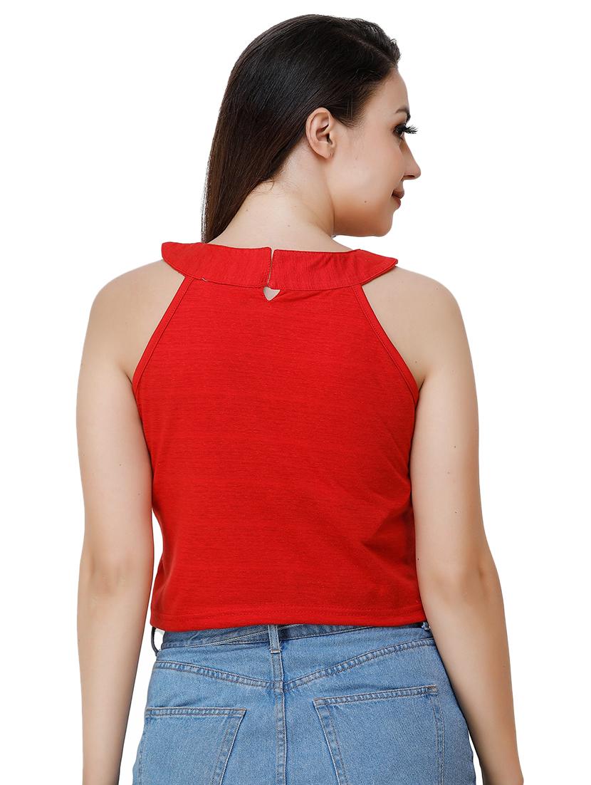 halter neck crop top - 17324086 - Zoom Image - 3