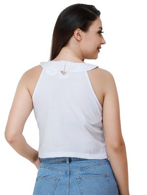halter neck crop top - 17324087 - Standard Image - 3