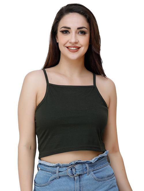 women's crop shoulder strap top - 17324094 -  Standard Image - 0