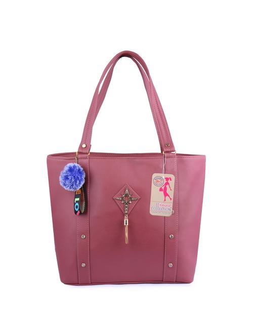red leatherette (pu) tote - 17324137 - Standard Image - 1